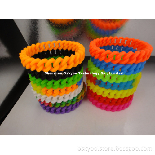 Fashion Promotional Wristbands Twist Silicone Bracelet
